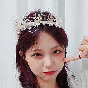 6 웨딩 기념 사진 스냅 촬영 티아라 머리띠 비즈플라워