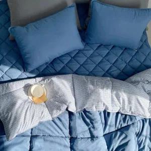[셀러허브][플로티나] 플로티나 차렵 이불 세트 6P - 퀸 네이비 (S39635245)