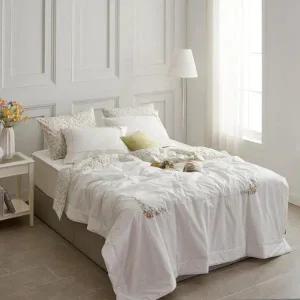 [셀러허브][썸니아] 썸니아 고밀도 면 워싱 자수 차렵 이불 세트 - 퀸 (S39635247)