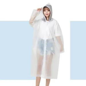 [피커]여행레인코트 투명 바람 마라톤 여자레인코트 eva