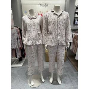 [트라이엄프](강남점)삼중직 트리 파자마 남여커플세트(TEMPJ831 TEWPJ831CRM)