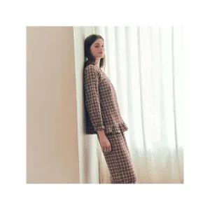 [솔브]비너스 정상 커플잠옷 웜후레쉬 선염체크 기모 여성 파자마 VPA4580W A_P408780787