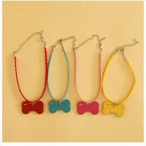 [콩심팥심]D11 뼈다귀 애견 목걸이 (색상랜덤발송) 패션용품