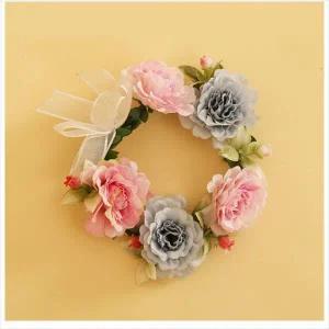 [콩심팥심]D11 애견 패션용품 화관 꽃 머리 장식 색상랜덤