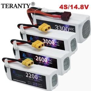4S 14.8V 45C 2200mAh 3000mAh/3300mAh 60C 리포 배터리 RC 자동차 FPV 쿼드콥터 헬리콥터 드론 레이싱 모