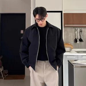 남성 깔끔한 가을 자켓 깡패 칼라 숏 재킷 봄 루즈핏 슬림핏 코트 인기3