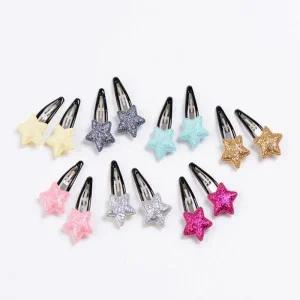 글리터 미니별 똑딱핀 리본핀 집게핀 머리띠 머리핀