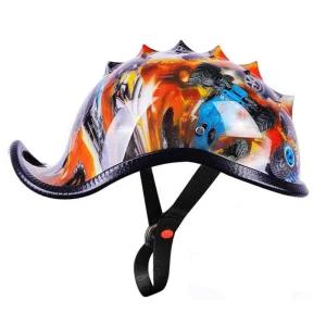 여름용 경량 레트로 헬멧 반모 남여공용 할리 스냅백