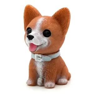 자동차 강아지 인형 피규어 장식품 액세서리 애완견 꾸미기 코기