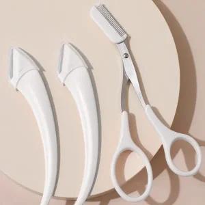 퓨어컷 눈썹정리세트 가위눈썹칼2P 눈썹정리기