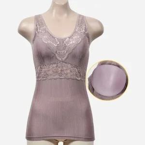 브라캡 내장 인견 레이스 브라런닝 - 코코아 여성속옷 (WDB8653)