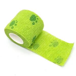 고품질 강아지 고양이 애견 탄력 부직포 붕대 그린 강아지슈즈 반려견양말 애견양말 WFH24B5