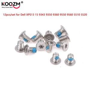 노트북 하단 케이스 교체 나사 키트 델 XPS 13 15 9343 9350 7390 시리즈용 12 개