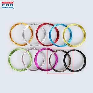 [셀러에이드]포비 와이어 공예 칼라철사 두께 1.0mm x 8M 갈색