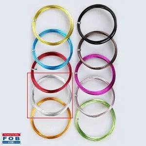 [셀러에이드]포비 와이어 공예 칼라철사 두께 1.5mm x 4M 은색