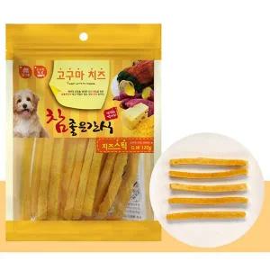 강아지 치즈 고구마말이 스틱 120g 1P 영양 져키 간식 강아지치즈간식