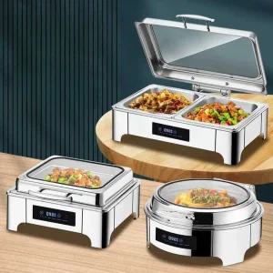 스테인레스 푸드 워머 부페 보온기 집기 호텔 뷔페 챠핑디쉬