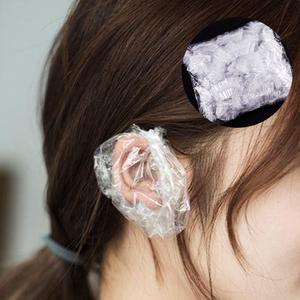 일회용 비닐 염색 파마 귀보호 커버 덮개 귀커버 비닐헤어캡 샤워캡 헤어비닐캡 비닐캡 염색비닐캡