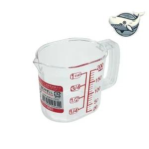플라스틱 눈금 계량컵 200ml 투명 베이킹