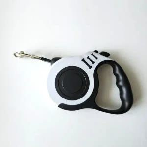 [셀러에이드]늘어나는 강아지 목줄 화이트색상 5M 리드줄 산책줄 사은품 산책줄