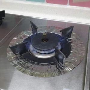 [골드스마일]주방청소 일회용 가스렌지 은박 매트 원형 10P