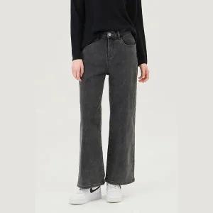 [베네통](신세계 사우스시티)기모 와이드 데님 팬츠 (BADP18511)