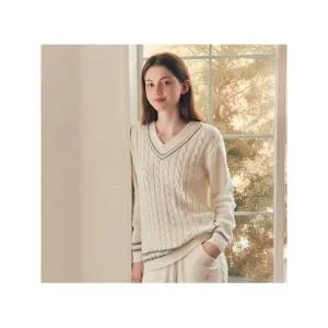 [솔브]비너스 정상 브이넥 꽤배기 스웨터 여성 하의VEP3976W T_P408875095