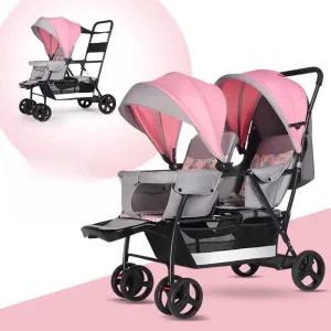 트윈 쌍둥이 유모차 유모카 연년생 앞뒤 더블 2인용