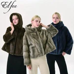 [신세계라이브쇼핑]25FW 진도 엘페 휘메일 풀스킨 밍크 후드 재킷 - 실버블루,브라운,미스티블루 (EJ15)