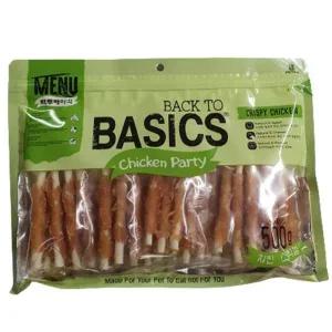 간식 스틱껌 500g 강아지 백투베이직 치킨 강아지소고기간식