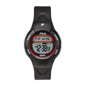 휠라 38-213-002 여성 어린이 우레탄 밴드 전자 손목 시계