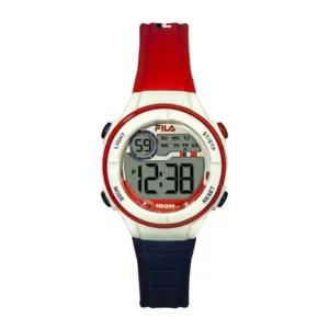 휠라 38-205-003 여성 어린이 실리콘 밴드 전자 손목 시계