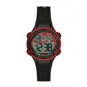 휠라 38-205-001 여성 어린이 실리콘 밴드 전자 손목 시계