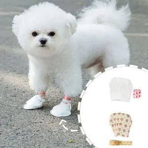 [콩심팥심]강아지신발 일회용 20매 외출 애견양말 산책용품 붕대신발