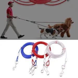 [콩심팥심]튼튼한 대형견 와이어 리드줄 6mm 3m 목줄 산책용품 대형견목줄