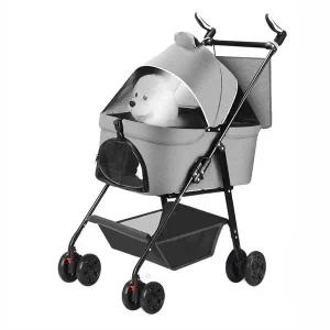 [콩심팥심]반려견 유모차 강아지 고양이 외출 개모차 분리형 경량 외출유모차