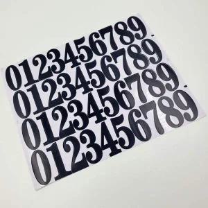 라커 검은색 숫자 스티커 소형 라커 신발장 방수 대문 레터