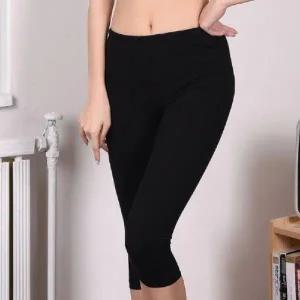 [콩심팥심](3색상) 8부 면레깅스 운동레깅스 탄탄한 스판레깅스