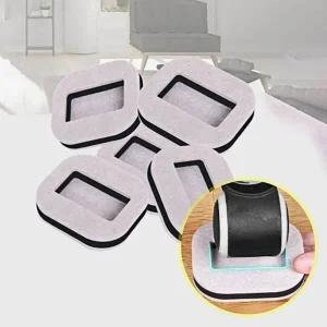 의자 세트 바퀴 1 고정패드 발커버 그레이 5P