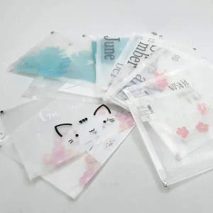 반투명 디자인 지퍼백 파일첩 A4 소모품