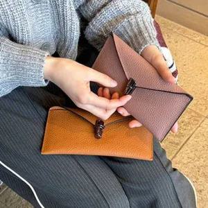 소가죽 여자 장지갑 버클 지갑 학생 회사원 선물