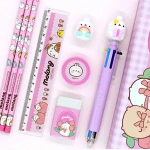 귀여운 캐릭터 어린이 초등학생 입학 문구 학용품 세트 몰랑이