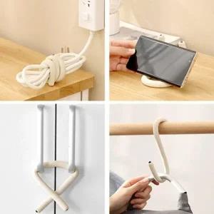 내맘대로 다용도 소품 걸이 도어 클로저 핸드폰 거치대 옷걸이 행거 문열림 방지 구부리는