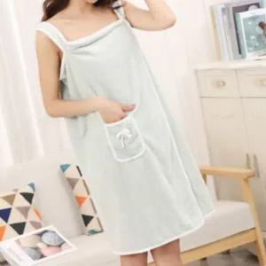 [골드스마일]건조가운 원피스형 극세사 샤워 가운 민트