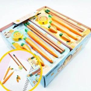 필기구세트 개별포장 단체 연필 샤프 문구 세트 12개