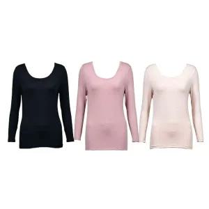 여자 모달 간절기내의 얇은 긴팔내복 여자 성인 학생 할머니