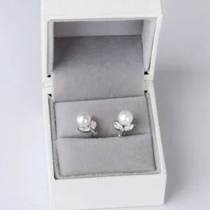[골드스마일]시후주얼리 실버925 핵진주 꽃 진주 귀걸이 SS585E
