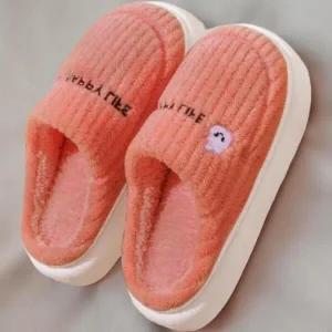 /신상오픈런 여성용 겨울 사무실 실내 슬리퍼 퍼 슬리퍼