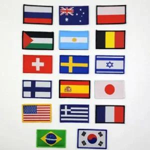 [콩심팥심]전세계 국기와펜 세계국기와펜 귀여운 세계국기패치