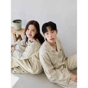 [바풀] CA5S35416 커플잠옷 순면 잠옷 신혼부부 남성 여성 잠옷 원피스 홈드레스_P409061866